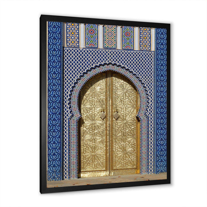 Morroco Palace Golden Doors - Traditional Wall Art Prints