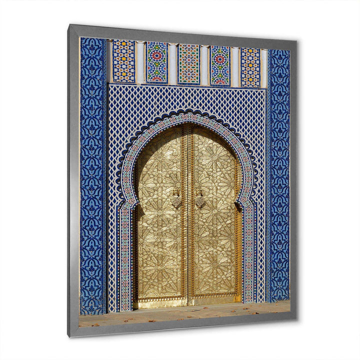 Morroco Palace Golden Doors - Traditional Wall Art Prints
