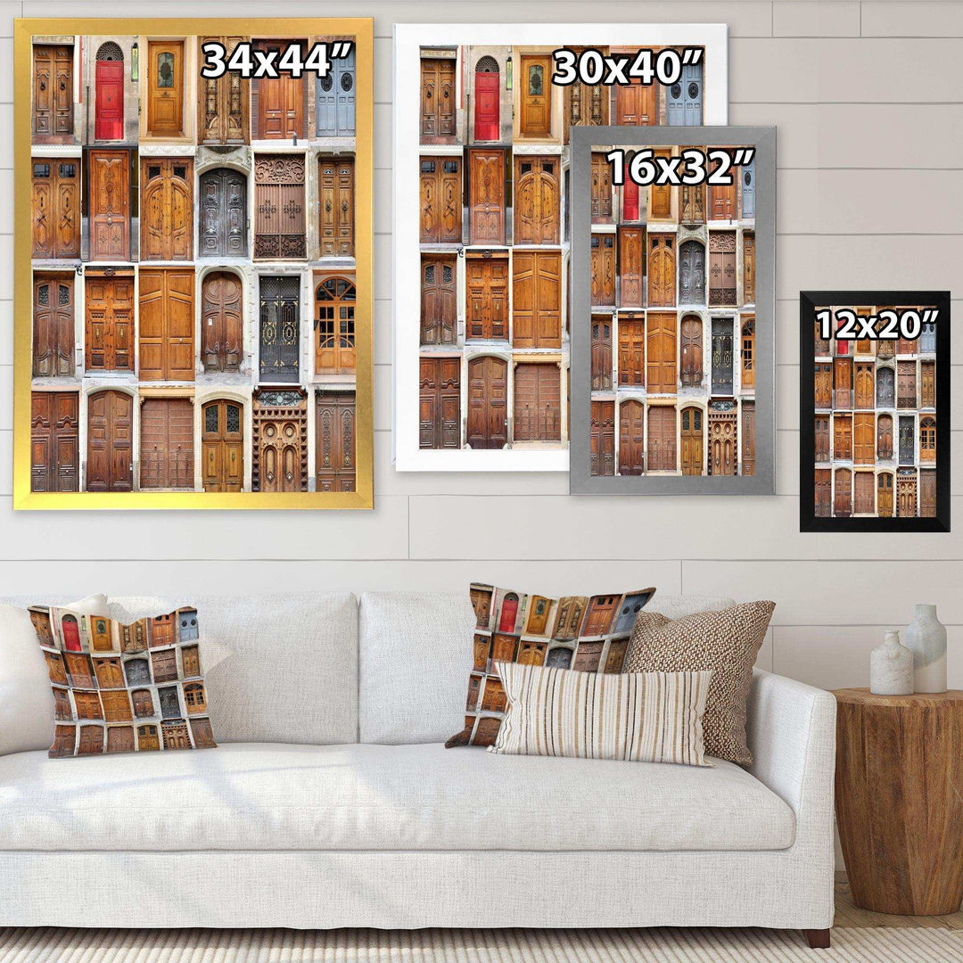 Art Nouveau Doors - Vintage Living Room Wall Decor