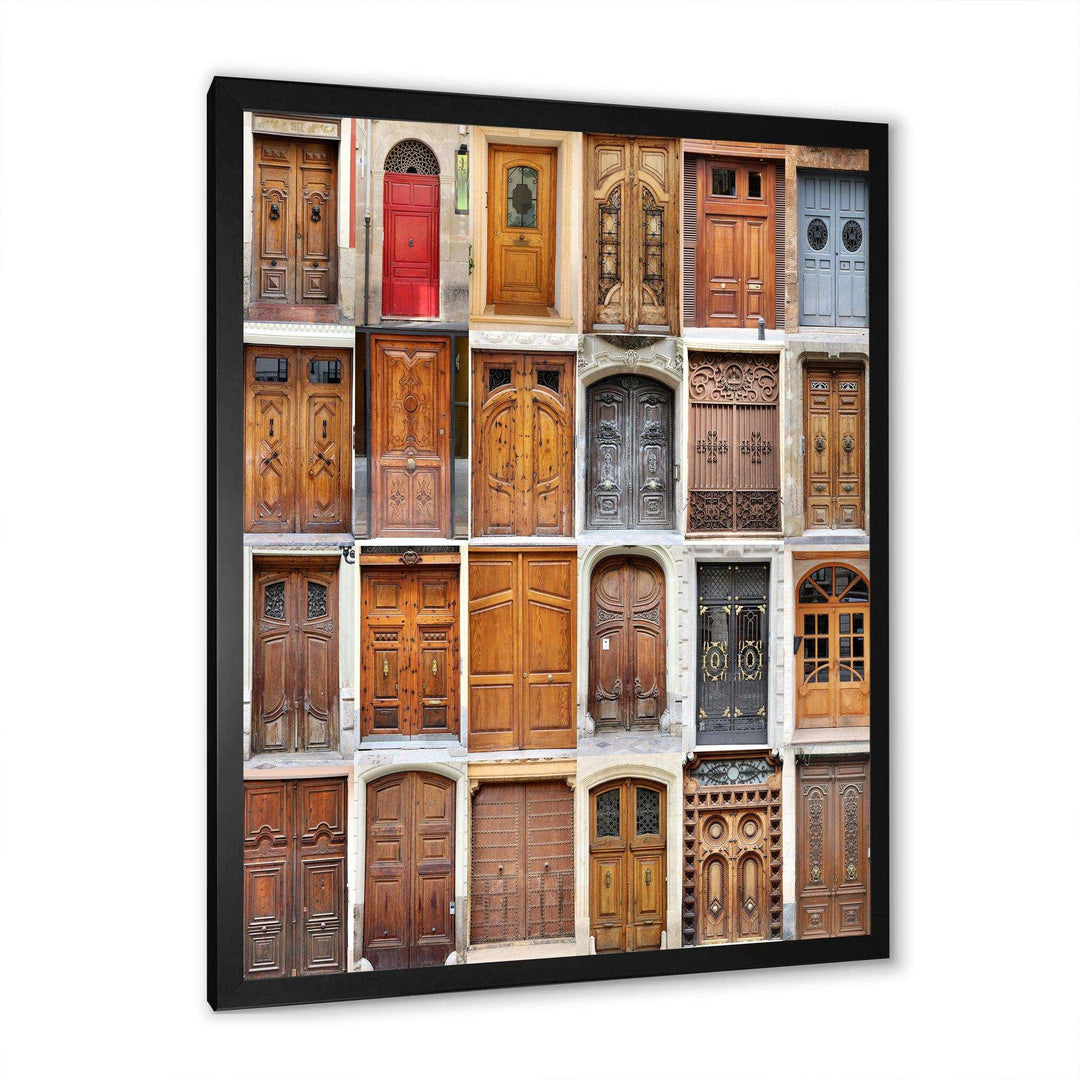 Art Nouveau Doors - Vintage Living Room Wall Decor