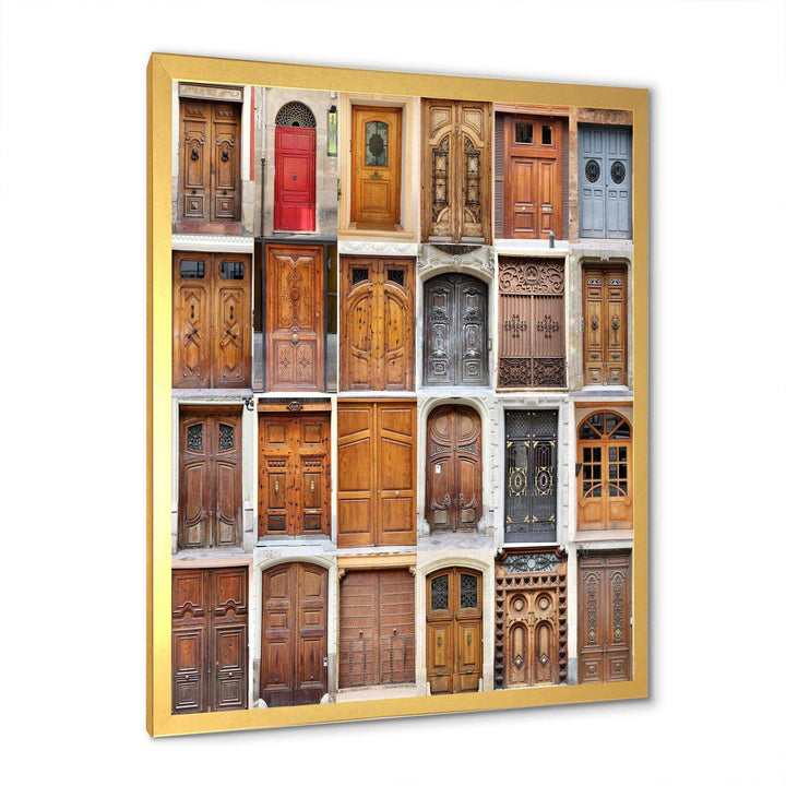 Art Nouveau Doors - Vintage Living Room Wall Decor
