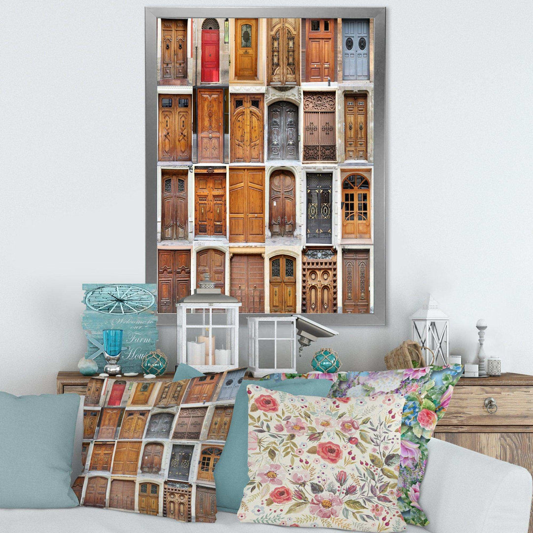 Art Nouveau Doors - Vintage Living Room Wall Decor