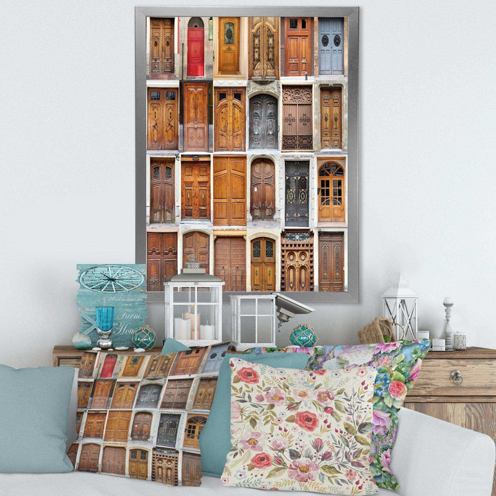 Art Nouveau Doors - Vintage Living Room Wall Decor