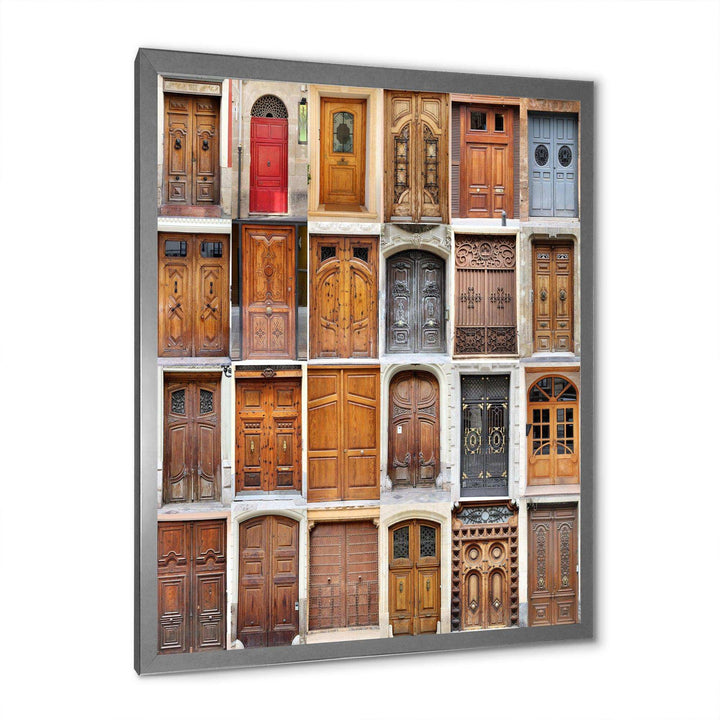 Art Nouveau Doors - Vintage Living Room Wall Decor