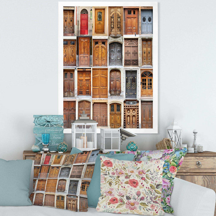 Art Nouveau Doors - Vintage Living Room Wall Decor
