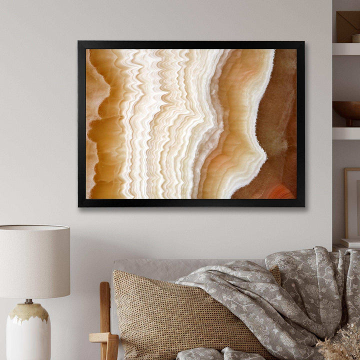 Marbled Stone Layers - Traditional Living Room Wall Decor