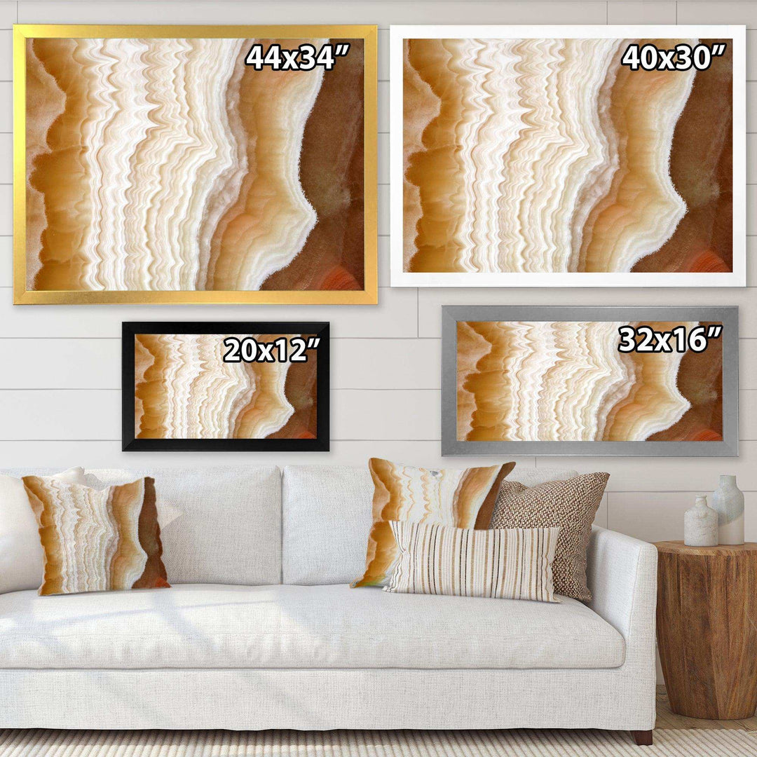 Marbled Stone Layers - Traditional Living Room Wall Decor