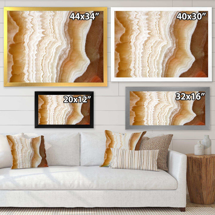 Marbled Stone Layers - Traditional Living Room Wall Decor