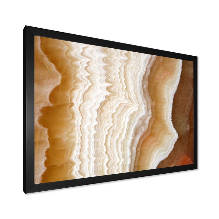 Marbled Stone Layers - Traditional Living Room Wall Decor