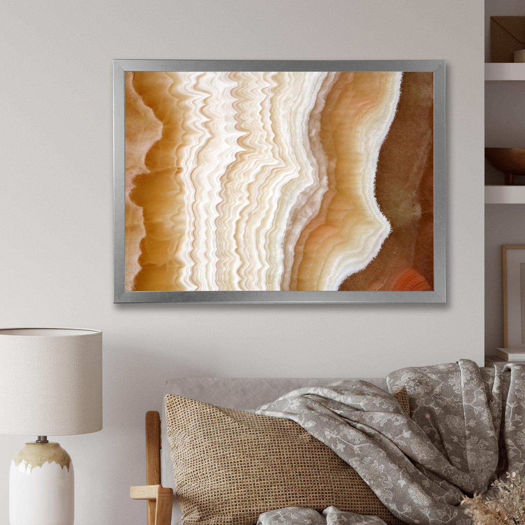 Marbled Stone Layers - Traditional Living Room Wall Decor