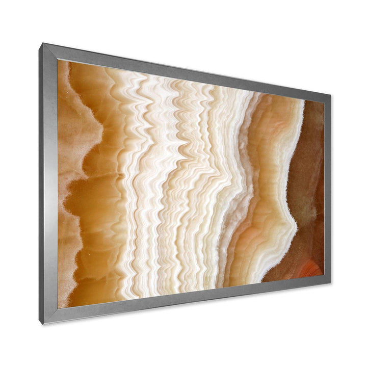 Marbled Stone Layers - Traditional Living Room Wall Decor
