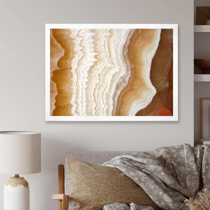 Marbled Stone Layers - Traditional Living Room Wall Decor