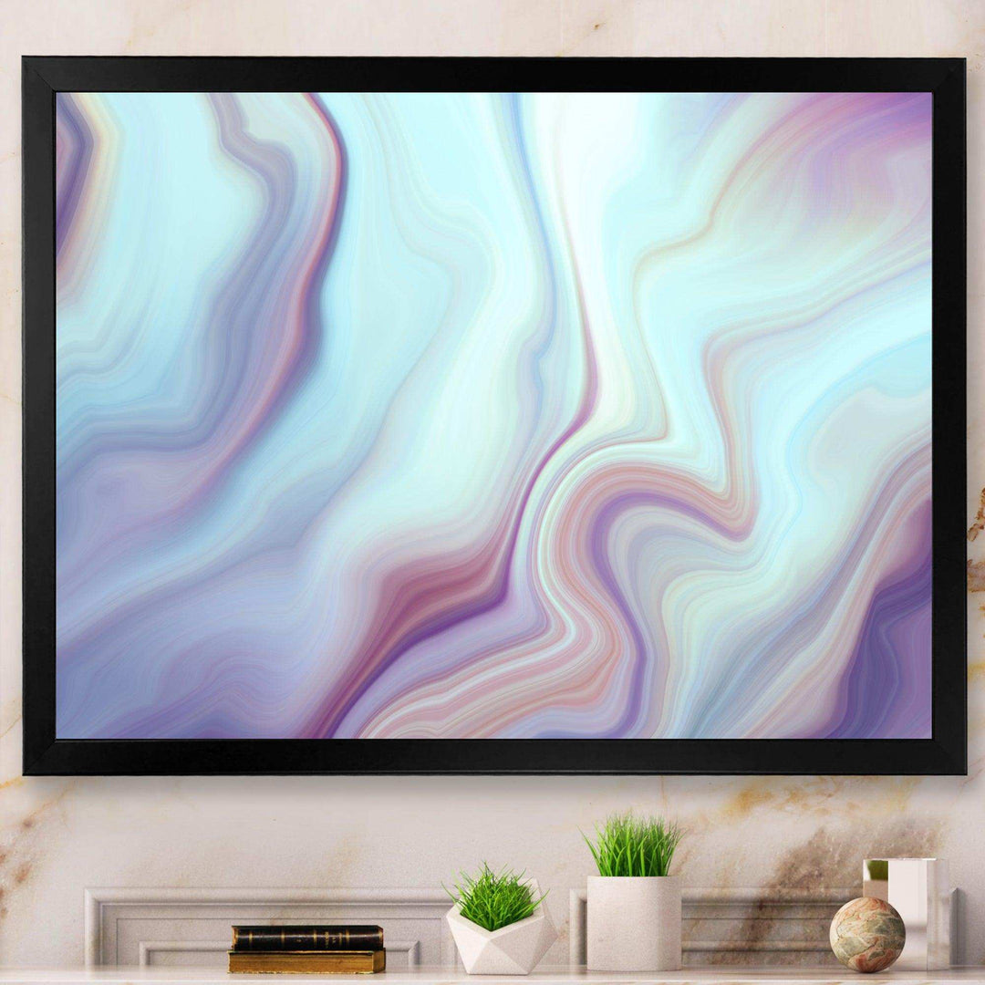 Marbled Liquid Agate Colours - Modern Bedroom Wall Art