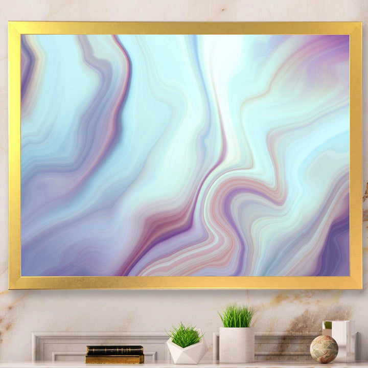 Marbled Liquid Agate Colours - Modern Bedroom Wall Art