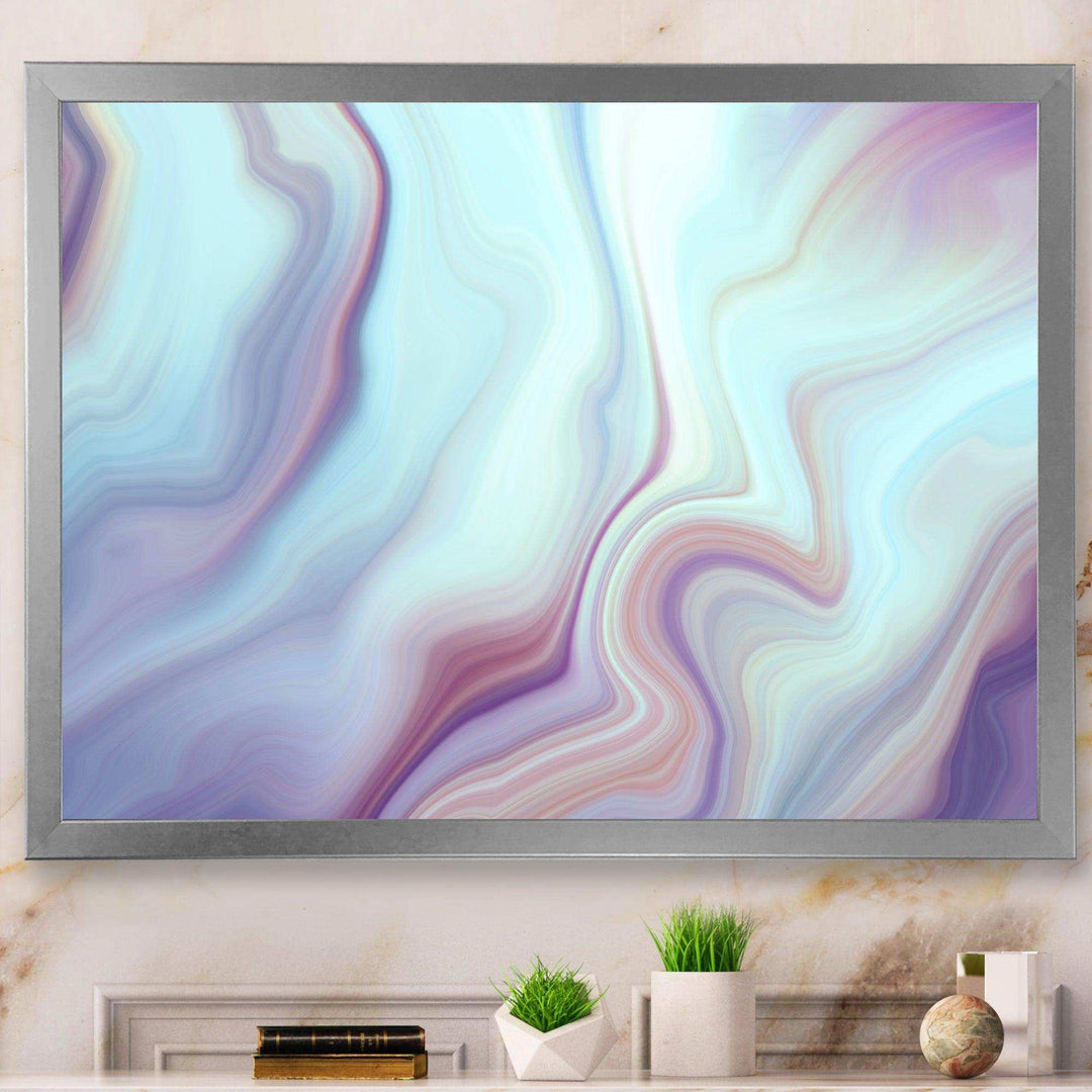 Marbled Liquid Agate Colours - Modern Bedroom Wall Art