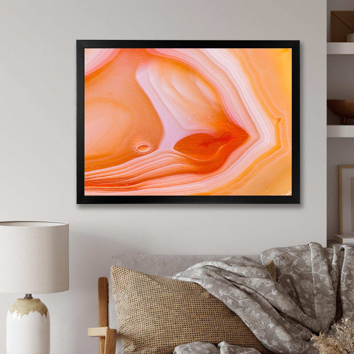 Mineral Orange Agate - Mid-Century Modern Wall Art Prints