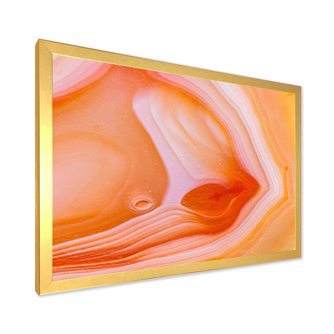 Mineral Orange Agate - Mid-Century Modern Wall Art Prints