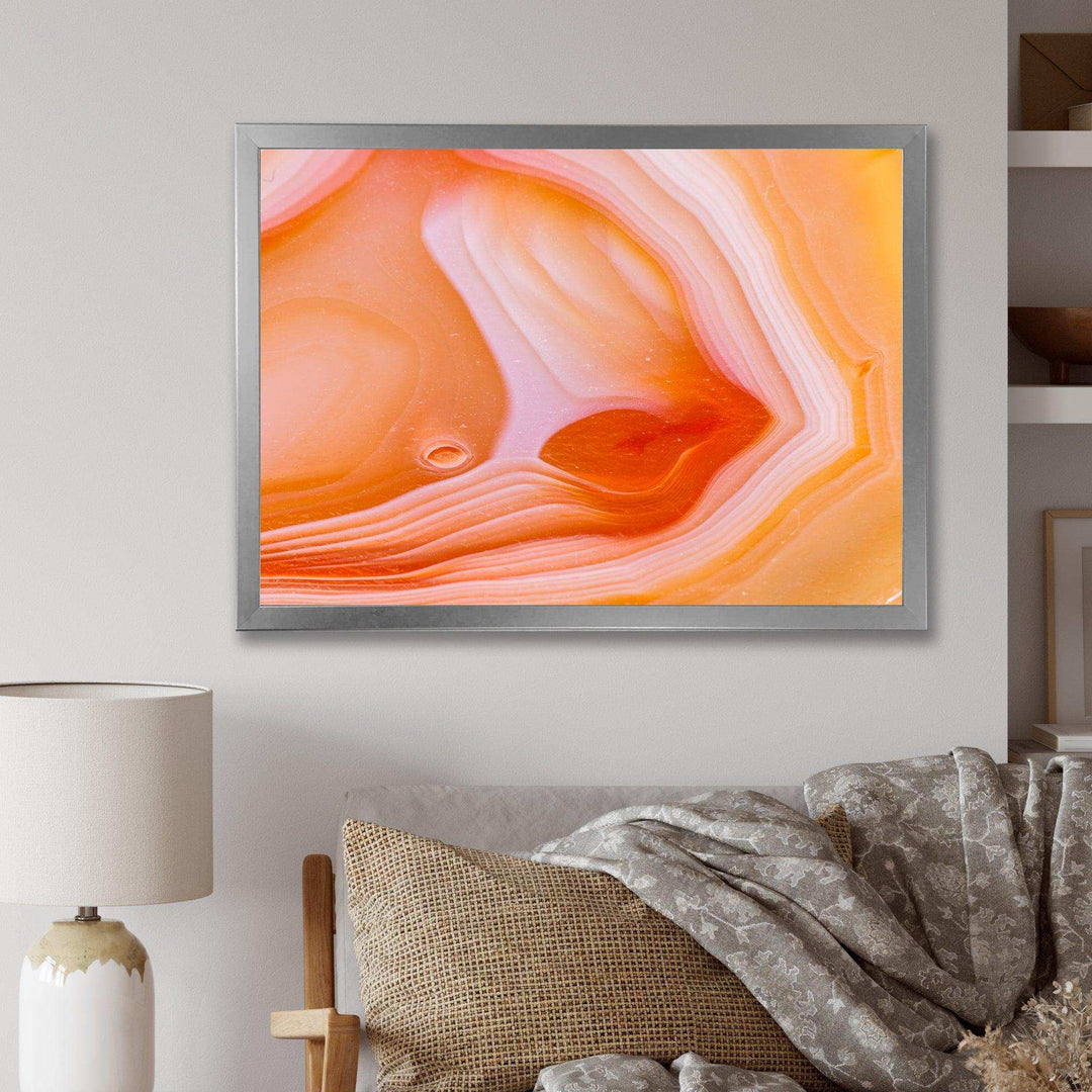 Mineral Orange Agate - Mid-Century Modern Wall Art Prints