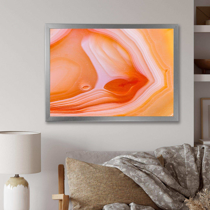 Mineral Orange Agate - Mid-Century Modern Wall Art Prints