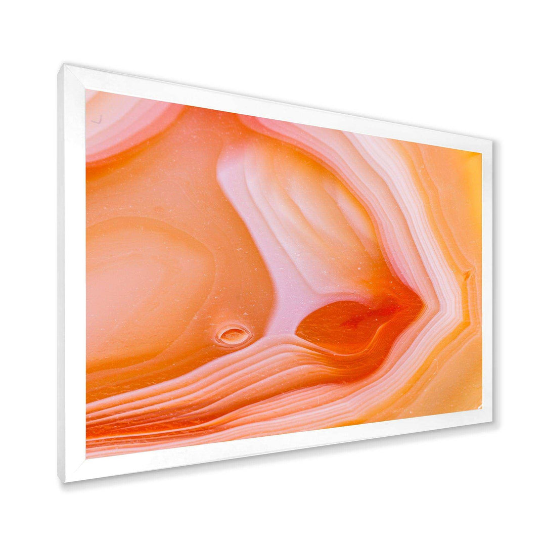 Mineral Orange Agate - Mid-Century Modern Wall Art Prints