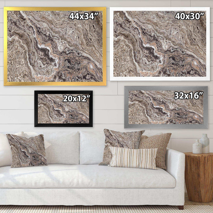 Onyx Travertine Tile - Mid-Century Modern Canvas Wall Art