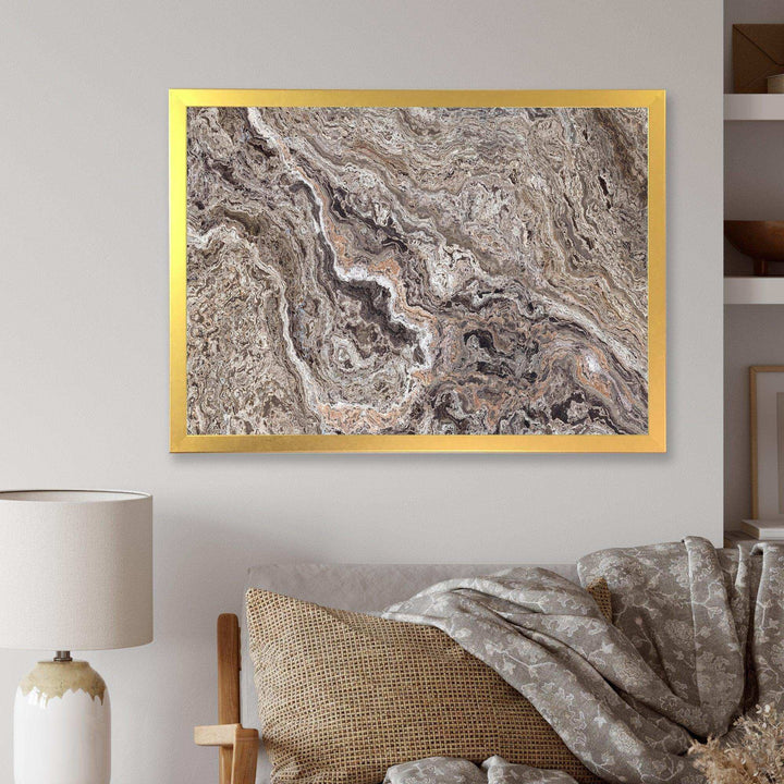 Onyx Travertine Tile - Mid-Century Modern Canvas Wall Art