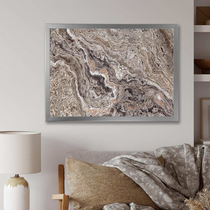 Onyx Travertine Tile - Mid-Century Modern Canvas Wall Art