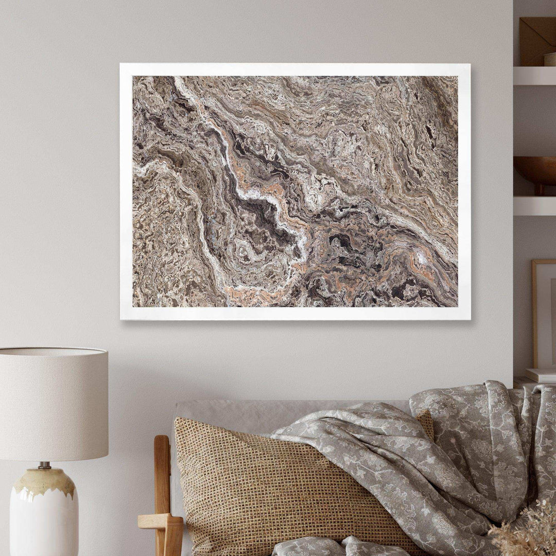 Onyx Travertine Tile - Mid-Century Modern Canvas Wall Art