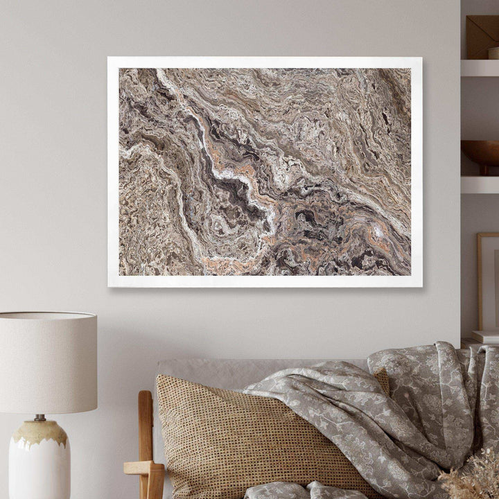 Onyx Travertine Tile - Mid-Century Modern Canvas Wall Art