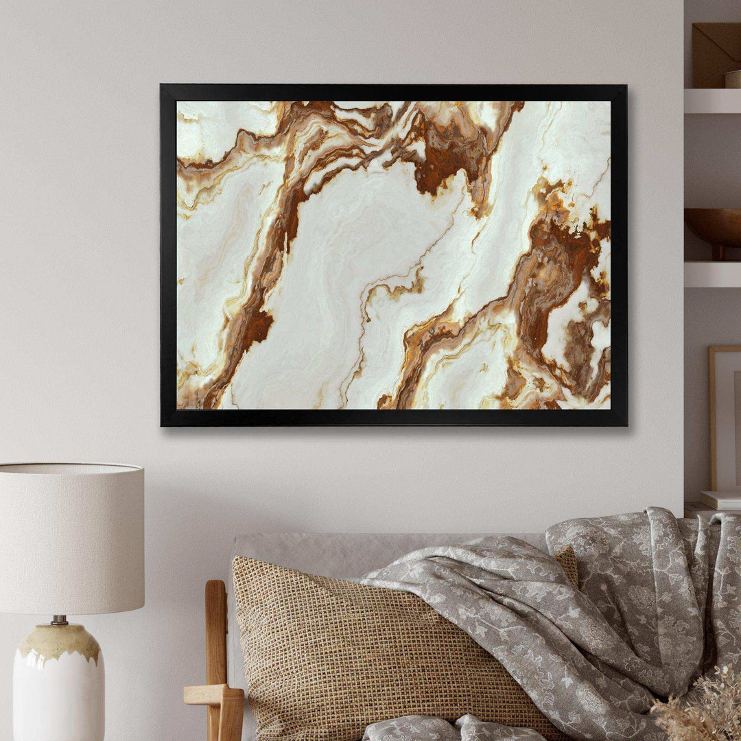 Natural Onyx Texture - Mid-Century Modern Bedroom Wall Art