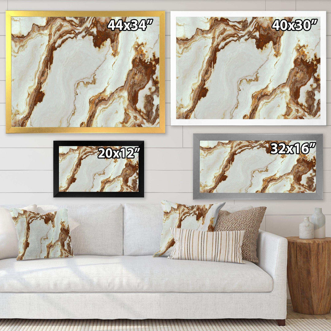 Natural Onyx Texture - Mid-Century Modern Bedroom Wall Art