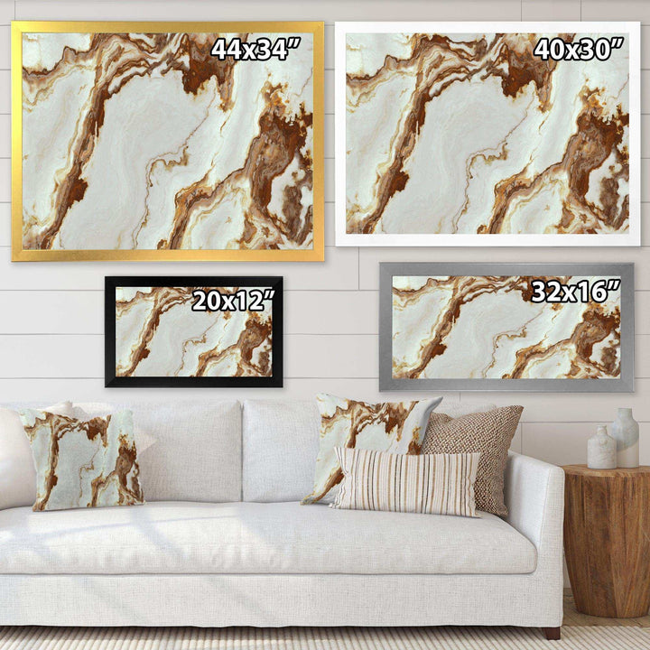 Natural Onyx Texture - Mid-Century Modern Bedroom Wall Art