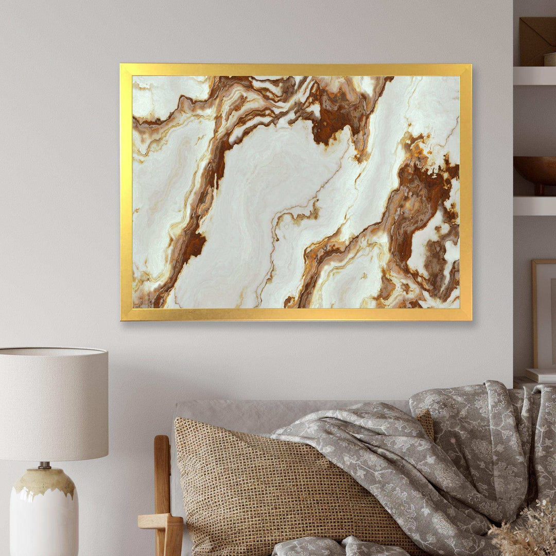 Natural Onyx Texture - Mid-Century Modern Bedroom Wall Art