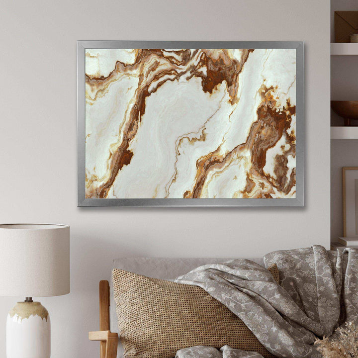 Natural Onyx Texture - Mid-Century Modern Bedroom Wall Art
