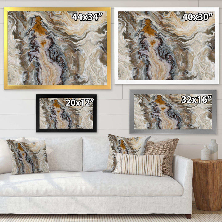 Onyx detail Composition - Mid-Century Modern Bedroom Wall Art