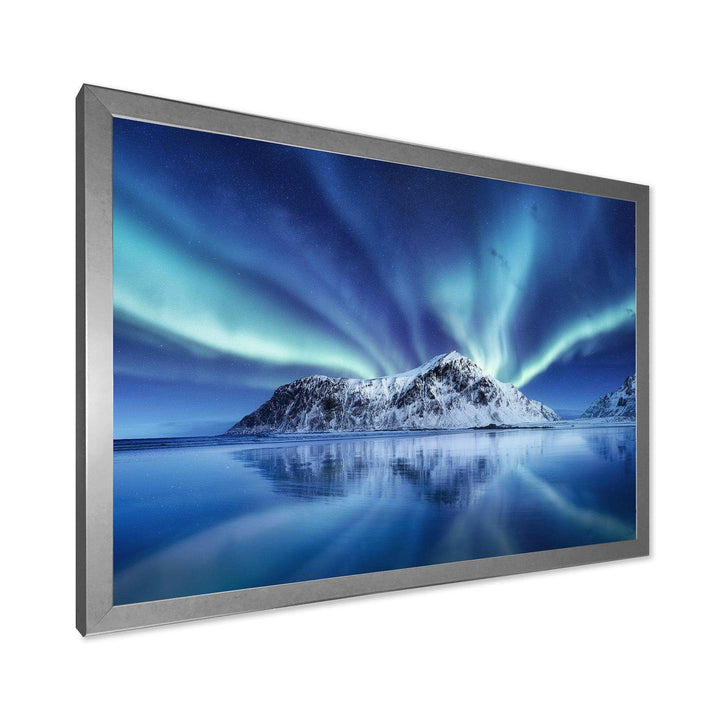 Aurora Borealis Reflection On The Water