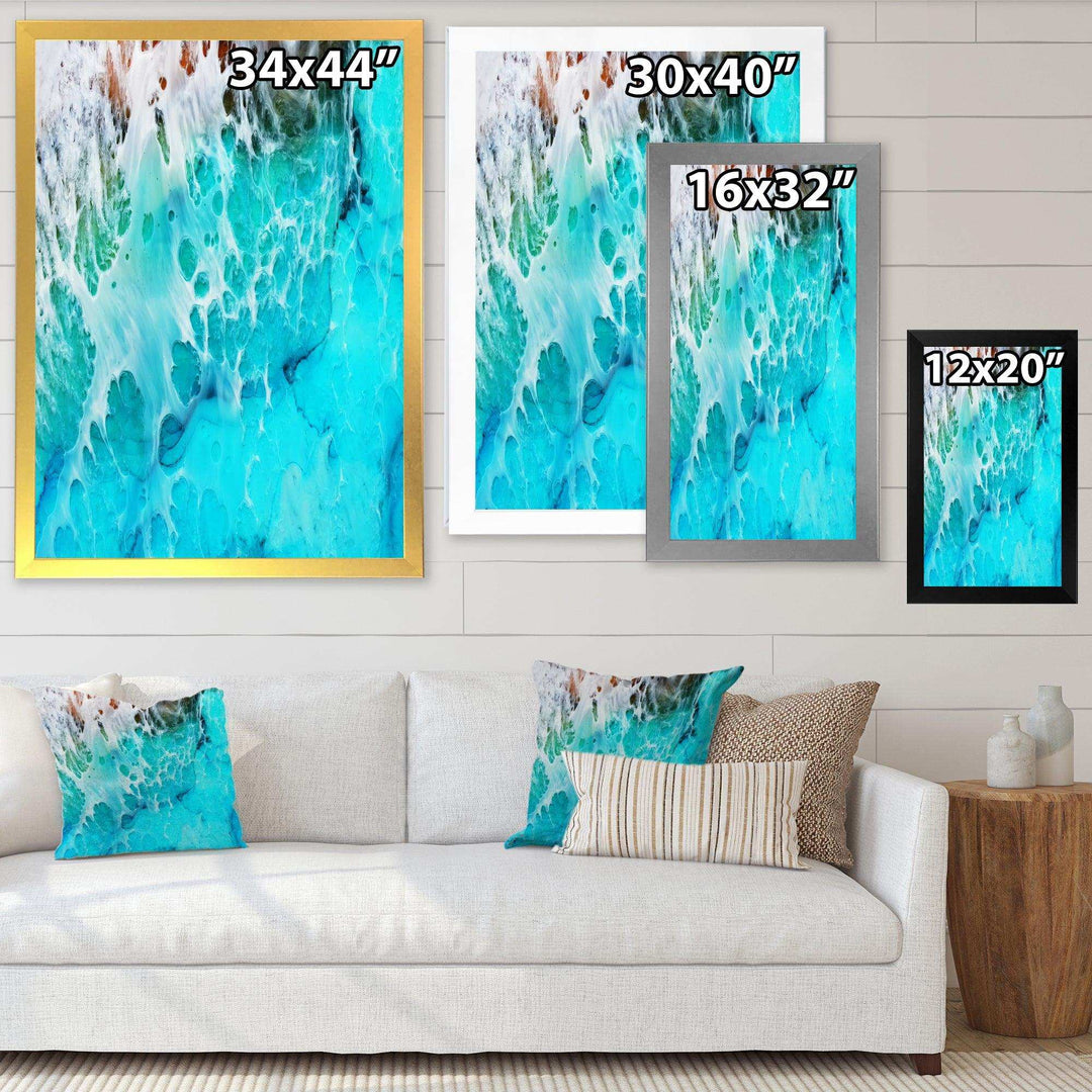 Waves Epoxy ResIn Art III - Modern Bedroom Wall Art