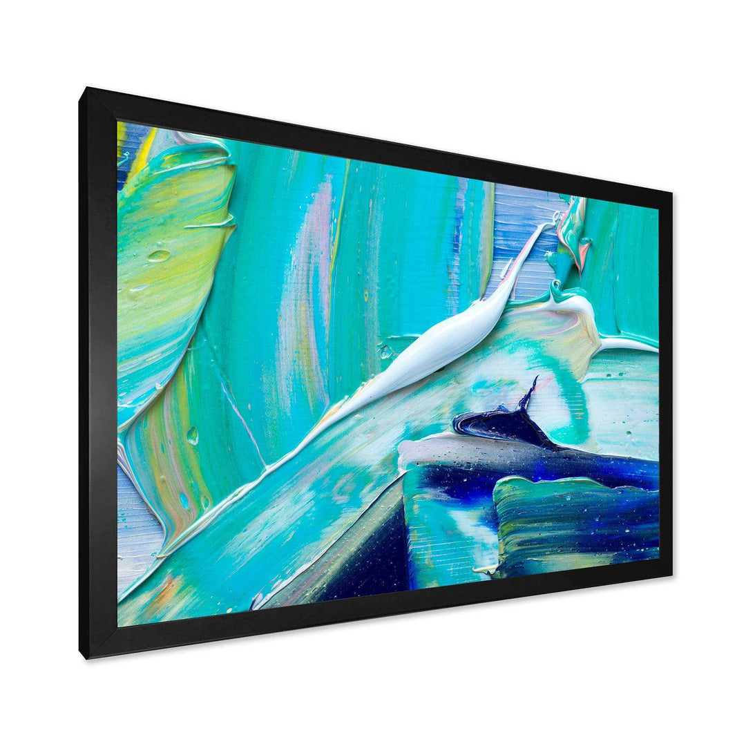 Oil On Canvas Textured Composition IX - Modern Canvas Wall Art