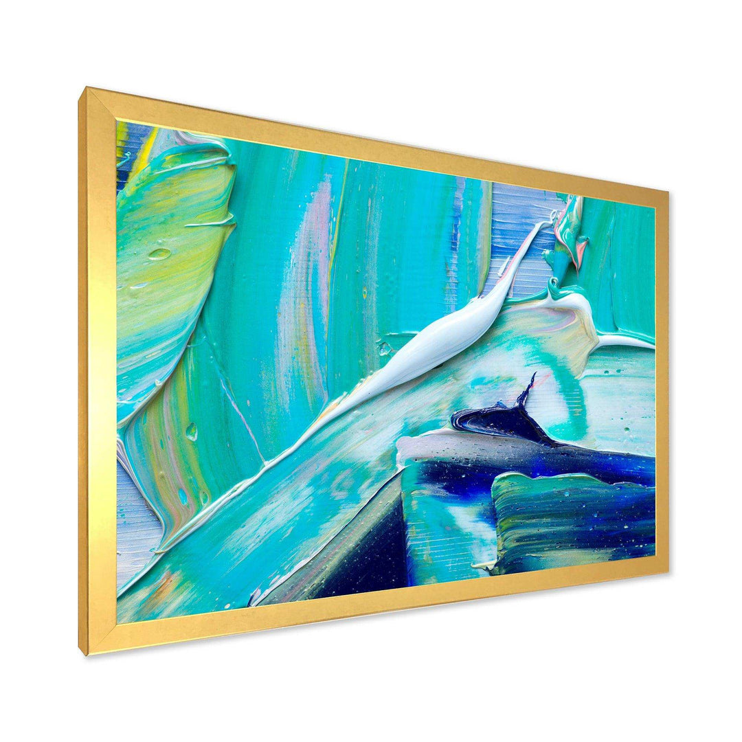 Oil On Canvas Textured Composition IX - Modern Canvas Wall Art