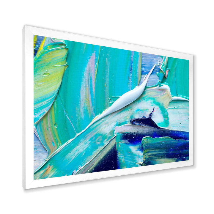 Oil On Canvas Textured Composition IX - Modern Canvas Wall Art
