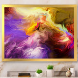 Oil Painted Purple And Yellow Clouds