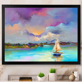 Impressionist Seascape With Little Ships III