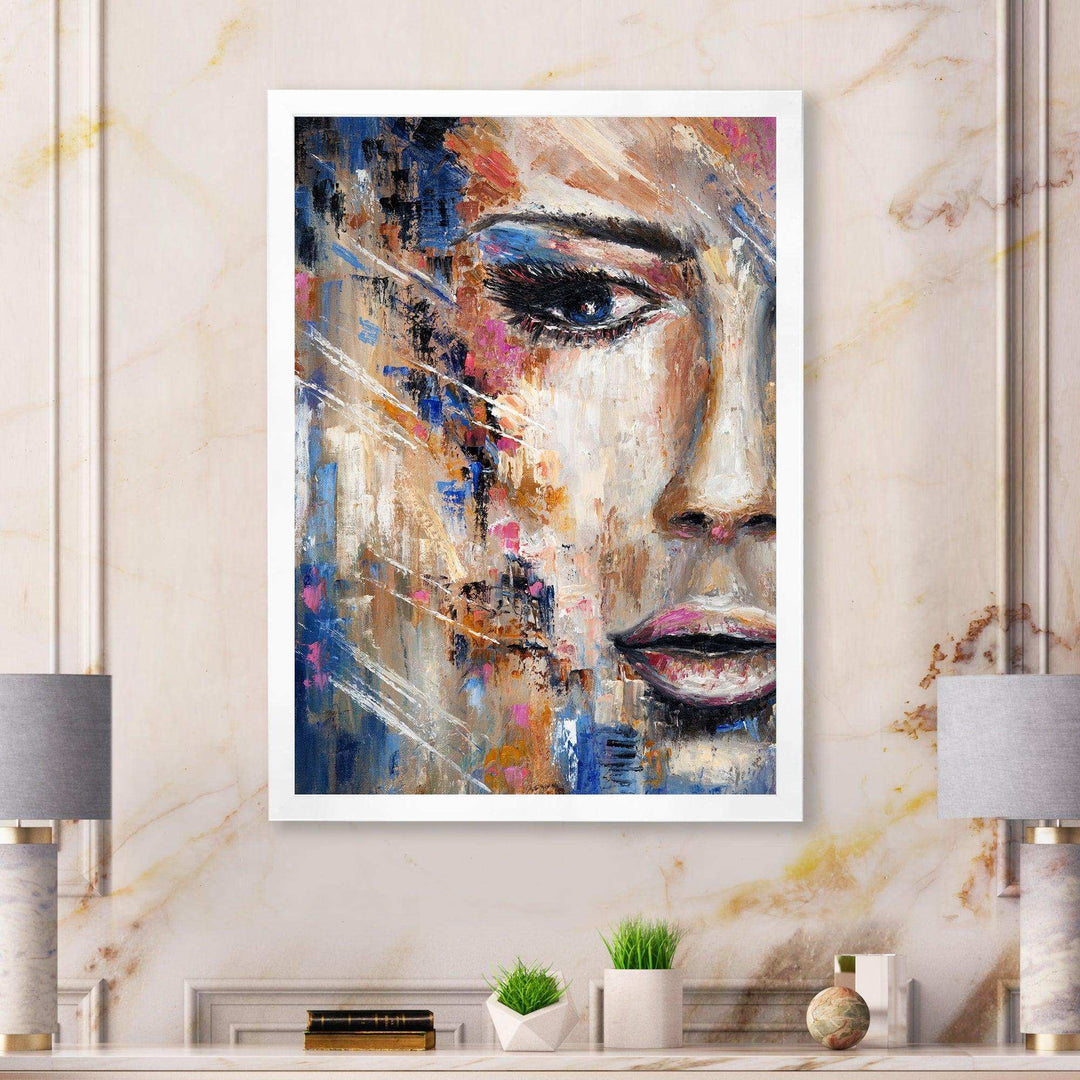 Portrait Of A Young Woman IV - Modern Canvas Wall Art
