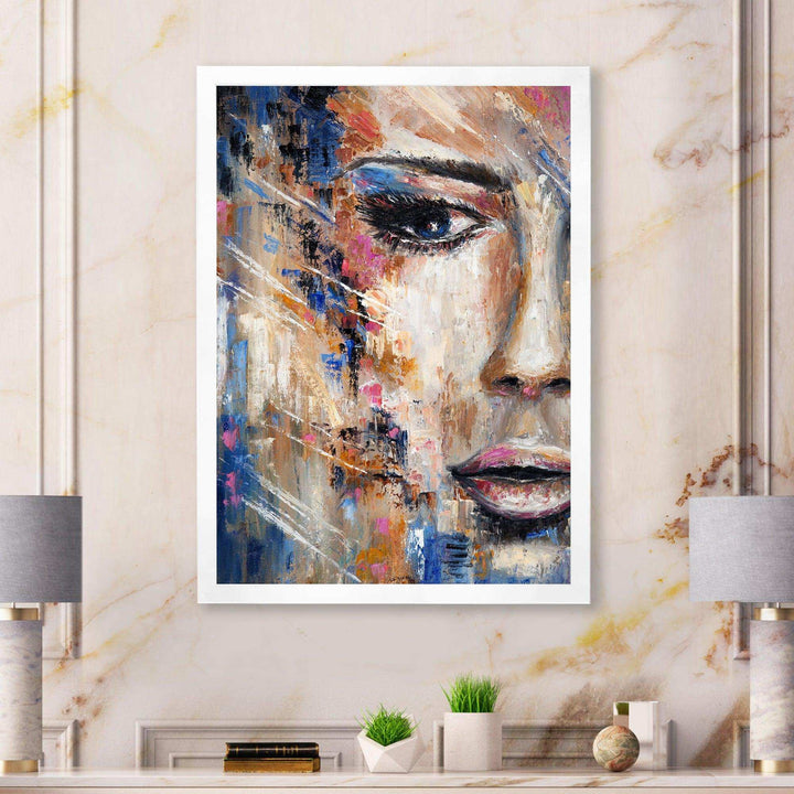 Portrait Of A Young Woman IV - Modern Canvas Wall Art