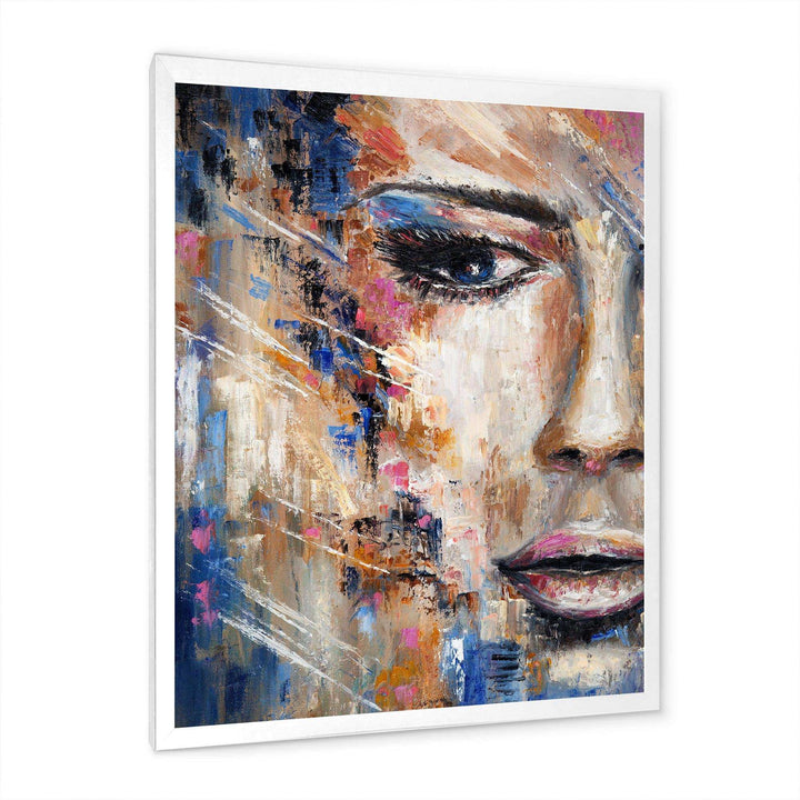 Portrait Of A Young Woman IV - Modern Canvas Wall Art