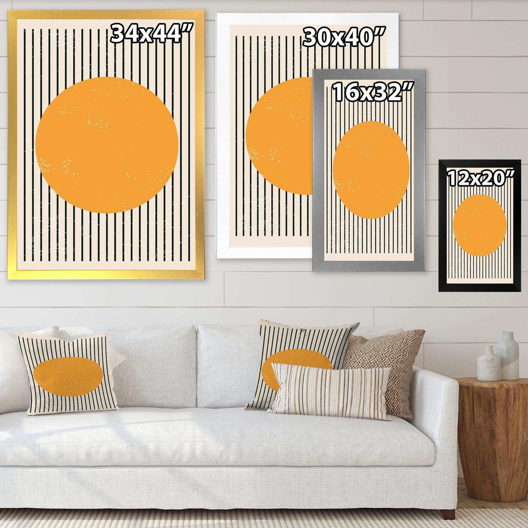 Minimal Geometric Compostions Of Elementary Forms XI - Modern Living Room Wall Decor