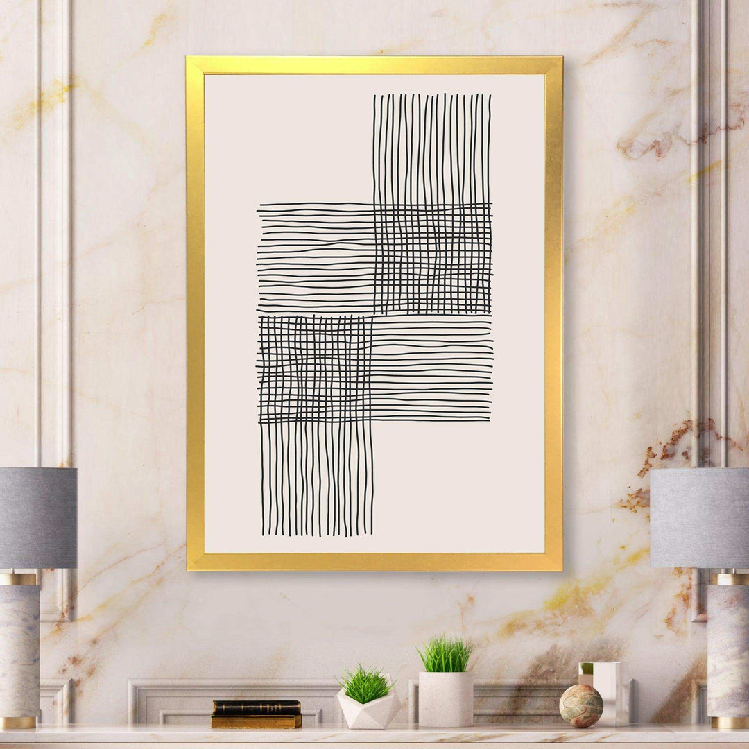 Minimal Geometric Compostions Of Elementary Forms XIX - Modern Bedroom Wall Art