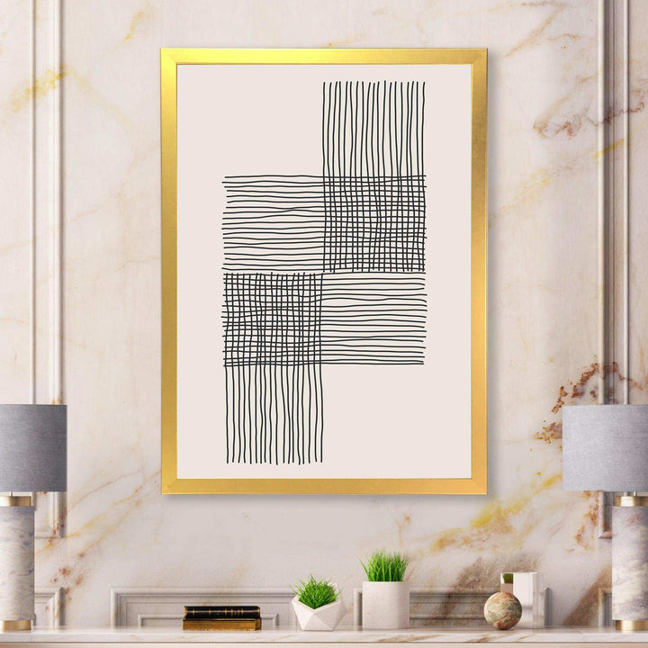 Minimal Geometric Compostions Of Elementary Forms XIX - Modern Bedroom Wall Art