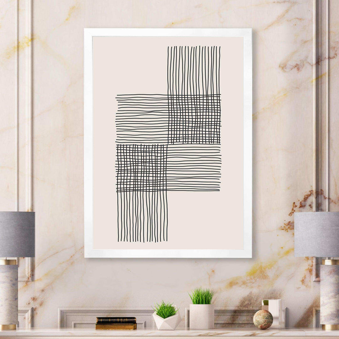 Minimal Geometric Compostions Of Elementary Forms XIX - Modern Bedroom Wall Art