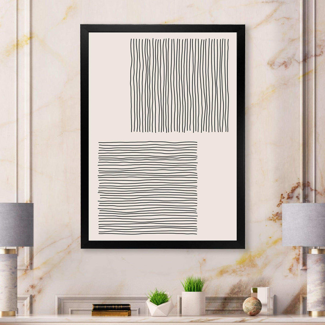 Minimal Geometric Compostions Of Elementary Forms XX - Modern Bedroom Wall Art